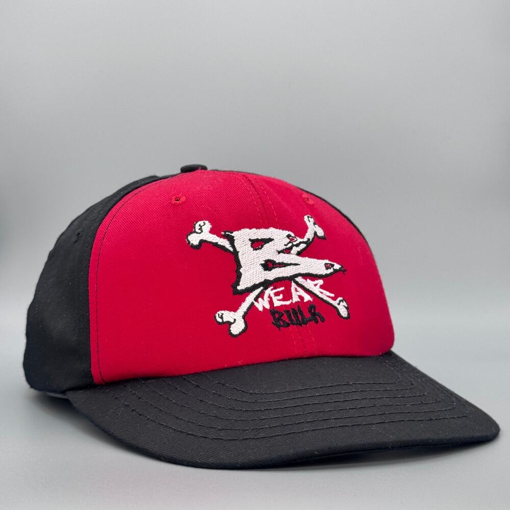 Vintage '90s Youth Bula Surfwear Crossbones Adjustable Snapback Hat